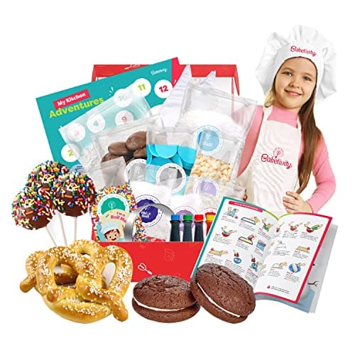 Baketivity Monthly Subscription Box for Kids Kids Baking Kit with Ingredients, Kid Friendly Educational Activity DIY Cooking Gift for Boys & Girls