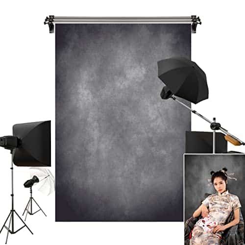 Kate xft Gray Texture Backdrop Gray Purple Abstract Portrait Headshot Backgrounds for Photoshoot, Photo Video Studio Prop