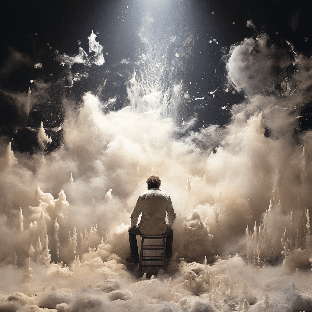 White Dust Falling from the Sky
