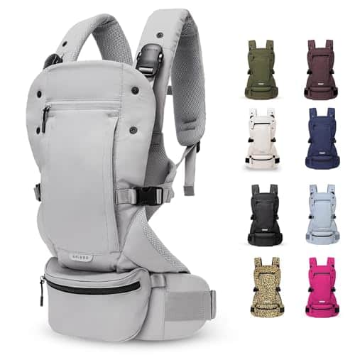 Colugo Baby Carrier Baby Carrier Newborn to Toddler, Toddler Carrier, Adjustable, Lightweight, Breathable Carrier for Newborn to Pounds (Cool Grey)