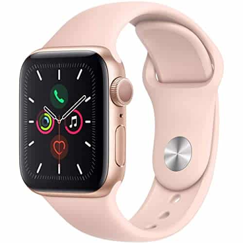 Apple Watch Series (GPS, M) Gold Aluminum Case with Pink Sand Sport Band (Renewed)