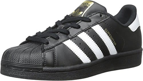 adidas Originals unisex child Superstar Sneaker, BlackWhiteBlack, Big Kid US