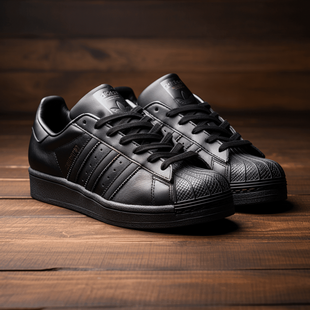 Black Adidas Superstars