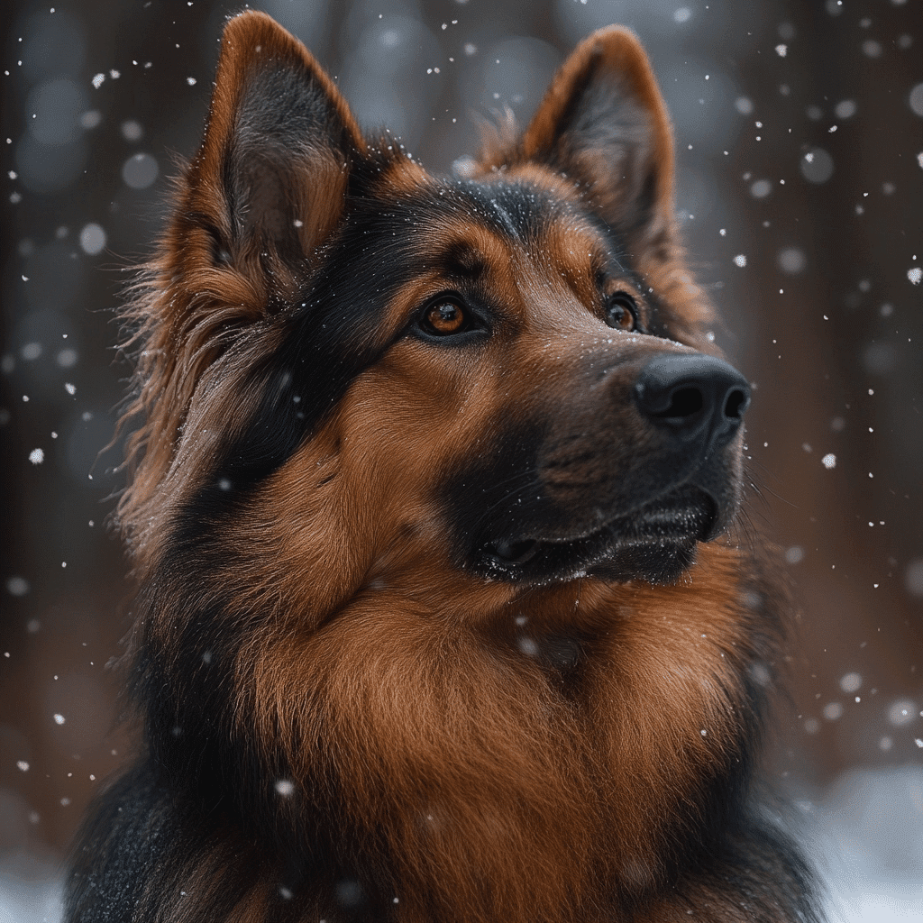 Long Haired German Shepherd